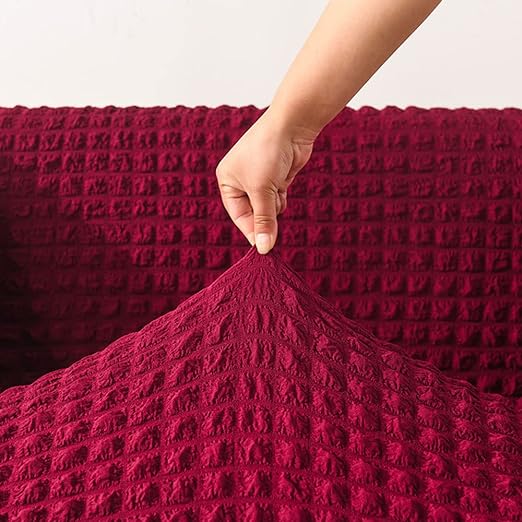 Stretchable Fitted Turkish Bubble Sofa Cover Gray