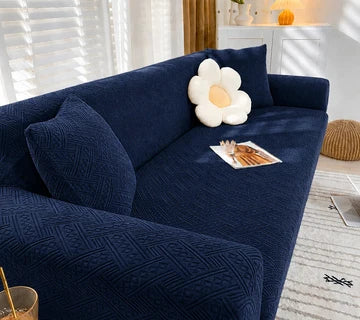 Royal Wave Sofa Cover - Dark Brown