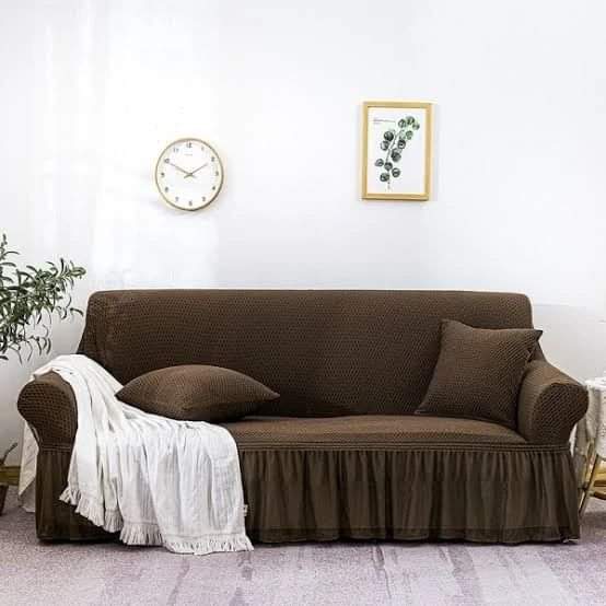 Turkish Style Sofa Cover Chocolate MESH