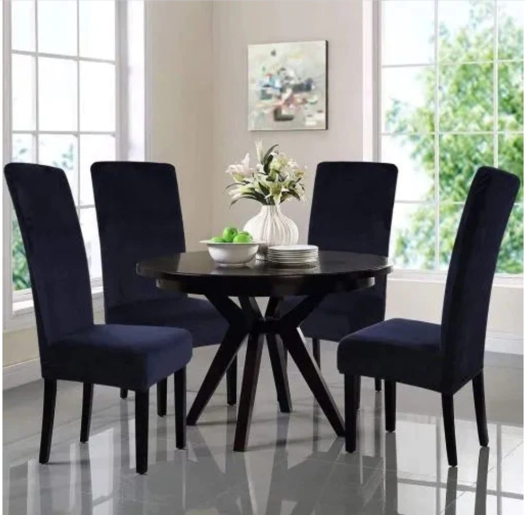 Imported Mash Fitted  Chair Cover Blue