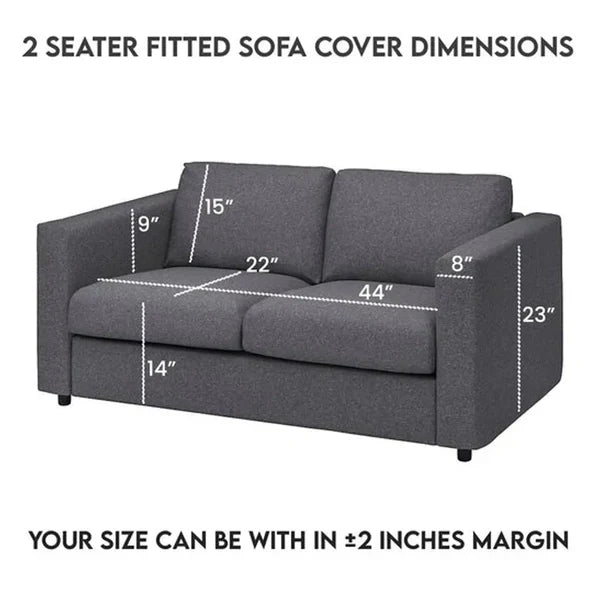 Stripe Jacquard Sofa Cover - Copper